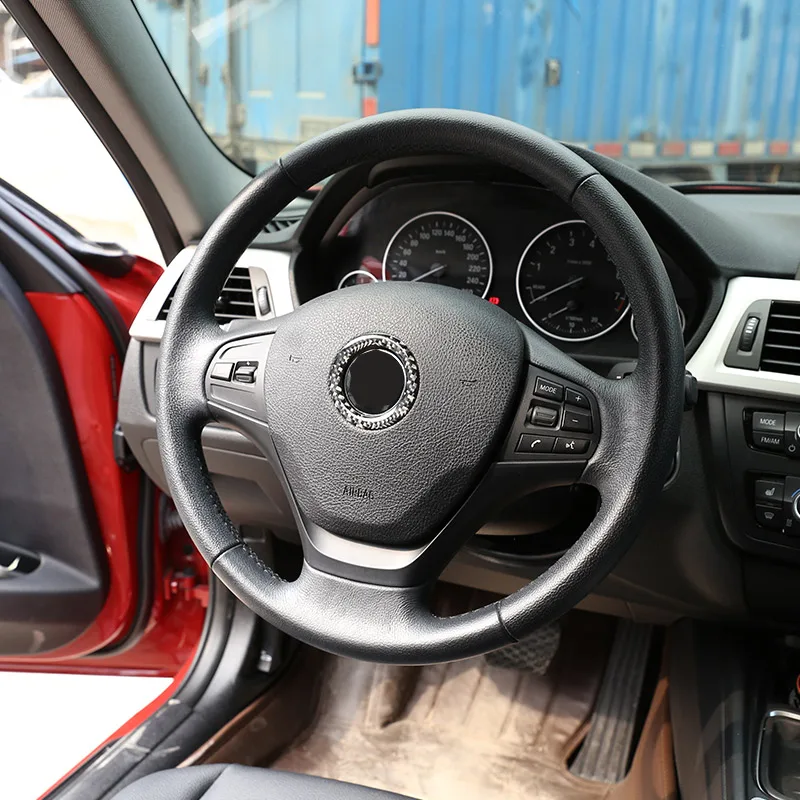 Углеродное волокно для BMW 3 4 серии F30 F32 F33 F36 2013 2019 украшение на руль автомобиля