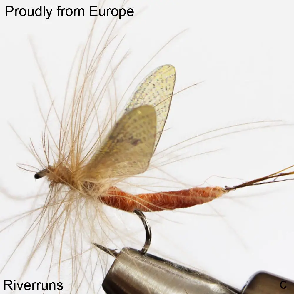 Riverruns Realistic Flies Mayfly Dry Flies Colors Trout UV Super Sturdy flies 