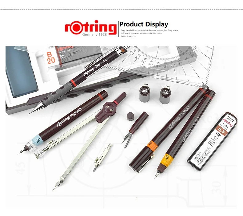 Rotring Master Set/Junior Set изограф заправленные чернила пористые ручки набор инструментов для рисования