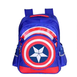 3 шт. Капитан Америка детей Школьные ранцы для мальчика учащихся начальной рюкзак прекрасный школьный рюкзаки Дети Mochila Escolar