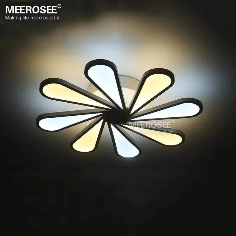 Modern Led Ceiling Light 8 Lights White Acrylic Fixture Modern Led Ceiling Light 8 Lights White Acrylic Fixture Windmill Idea Flush Mounted Lamp For Dining Room Bedroom In From