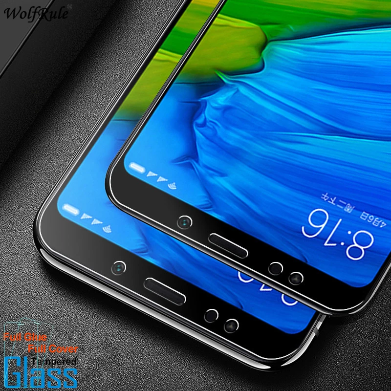 2 шт. Защитное стекло для экрана Xiaomi Redmi 5 Plus полностью клеящееся покрытие