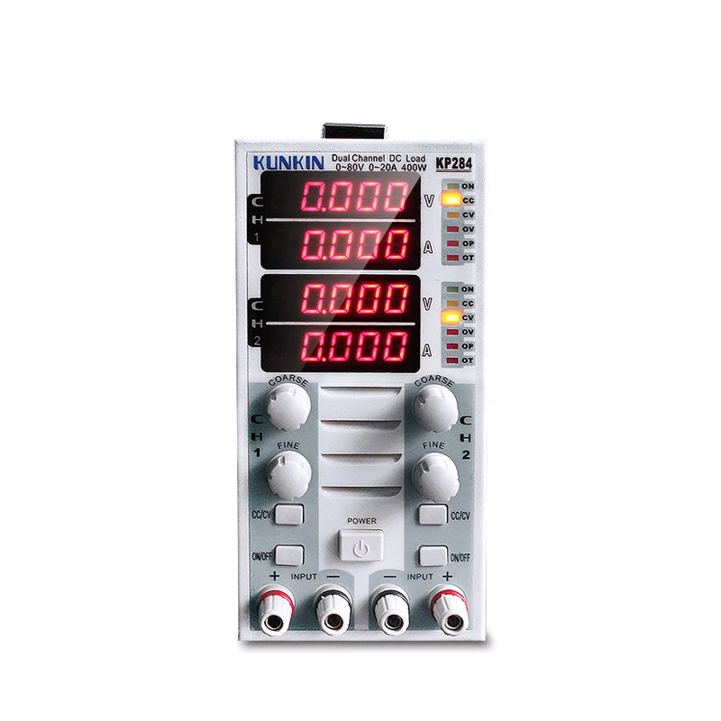

Battery Capacity Test LED Display Load Meter 220V Dual Channel DC Electronic Load Tester KP284