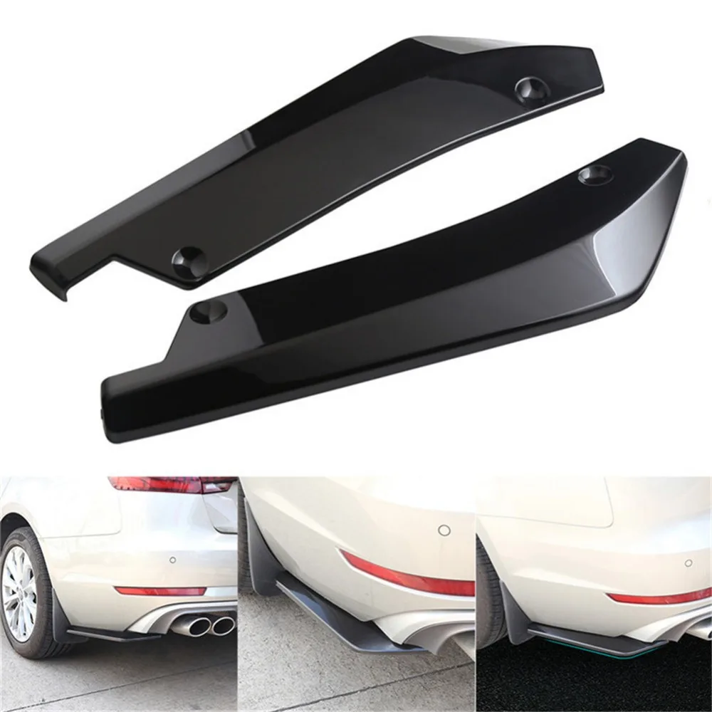 2PCS/Packed Auto Car Rear Bumper Spoiler Canards Diffuser Car Side Fin