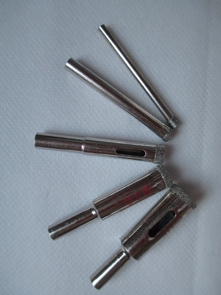 Diamond Coated Glass Core Hole Drill Bits Set for Glass Tile Marble