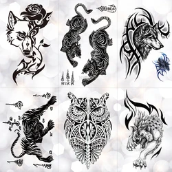 Thailand Thorn Tiger Totem Waterproof Temporary Tattoo Sticker Courage Authority Maori Flash Tattoos Body Art Arm Fake Tatoo Men Thailand Thorn Tiger Totem Waterproof Temporary Tattoo Sticker Courage Authority Maori Flash Tattoos Body Art Arm Fake Tatoo Men