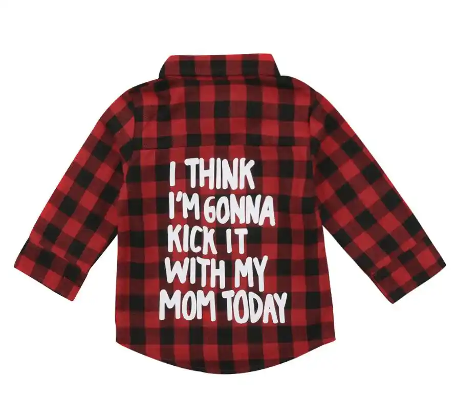 baby girl checked shirt