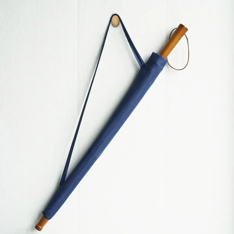 

Large high quality rain umbrellas 24 ribs long wooden handle men umbrella windproof outdoor big parasol for male YT022