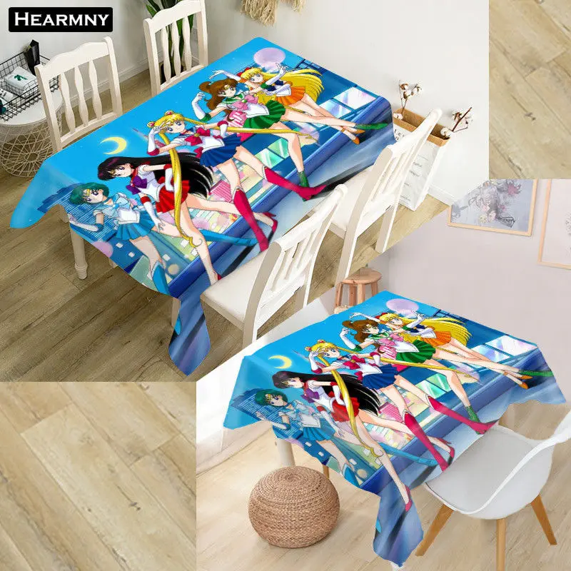 Custom Sailor Moon Tablecloth New Year Decorations Home