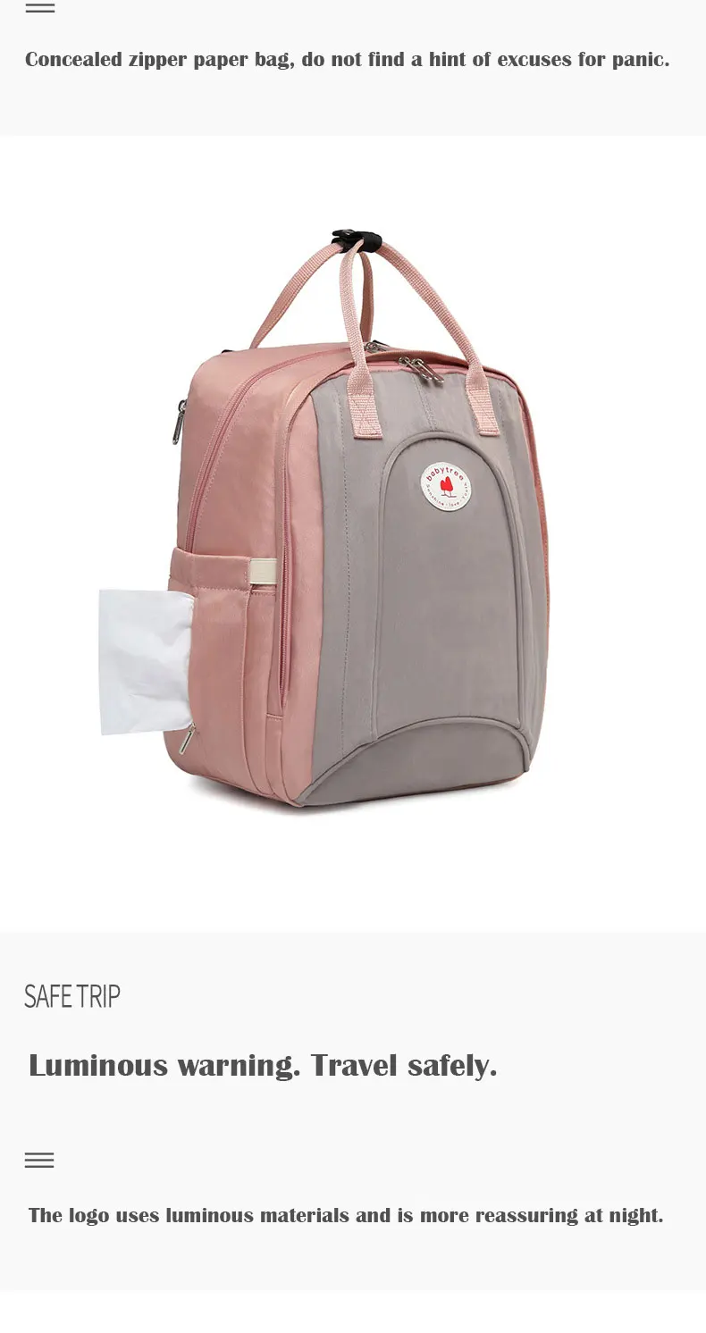 Новинка, модная многофункциональная сумка для мамы, двойной наплечный рюкзак для мамы, водонепроницаемая сумка для подгузников, дорожная детская сумка, Hanimom