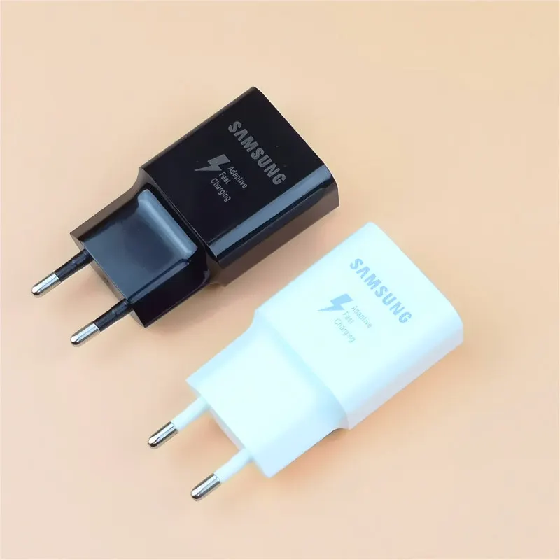 Original qc 3.0 Samsung Galaxy Fast Charger Genuine EU Adapter For note 4 5 J5 J7 S6 S7 Edge a8 a5 a6 s3 1.2M Micro USB Cable