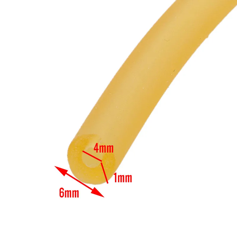 4 мм x 6 мм натуральный резиновый ремешок 3 м латексная трубка охотничья Рогатка трубка полоса фитнес эластичный стрейч трубка хирургический жгут 4060