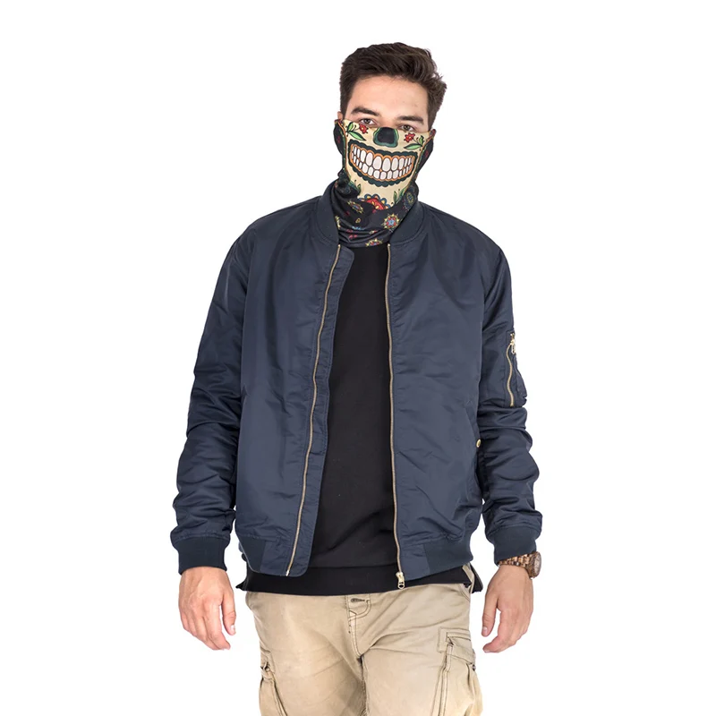 3D маска для лица с принтом Ghost Skull мульти бандана мотоциклетный шарф велосипеда