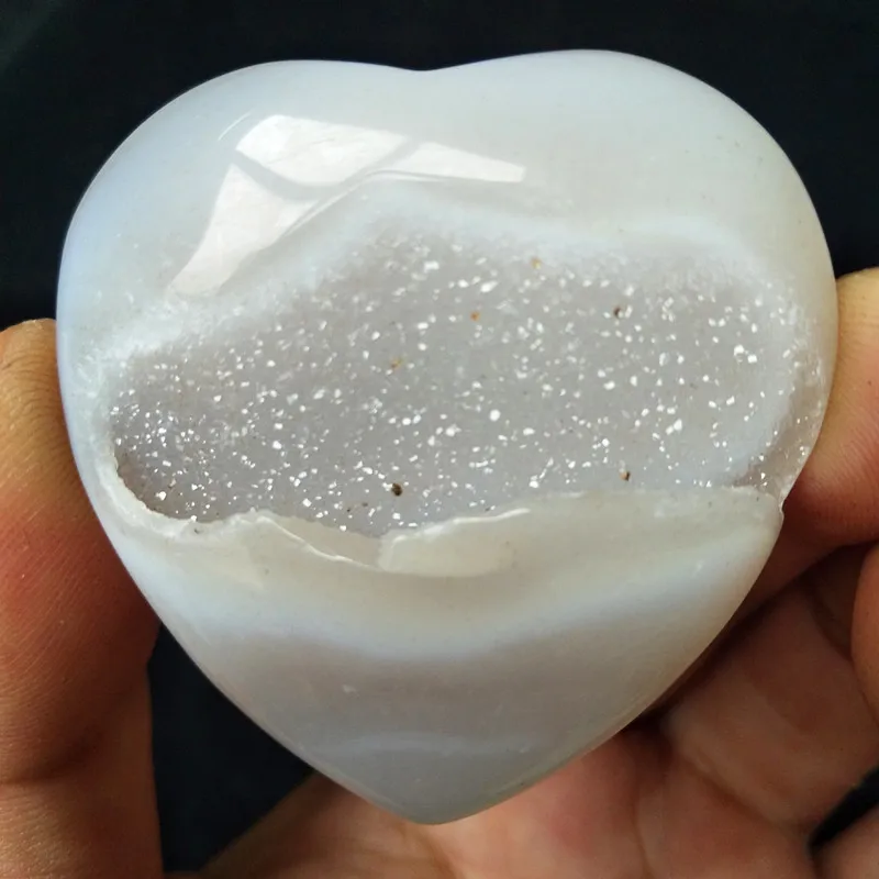 Натуральные камни и кристаллы cristal Сердце Агат Кристалл кластер домашний декор пальмовый камень очень красивый - Цвет: X1 05