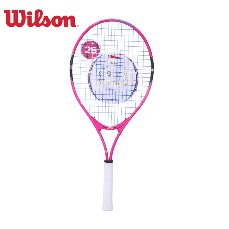 

Original Wilson Girl Light And Large Racket Face Recommendation Suit For Tennis Burn Pink Children WRT219 Carbon Aluminum Alloy