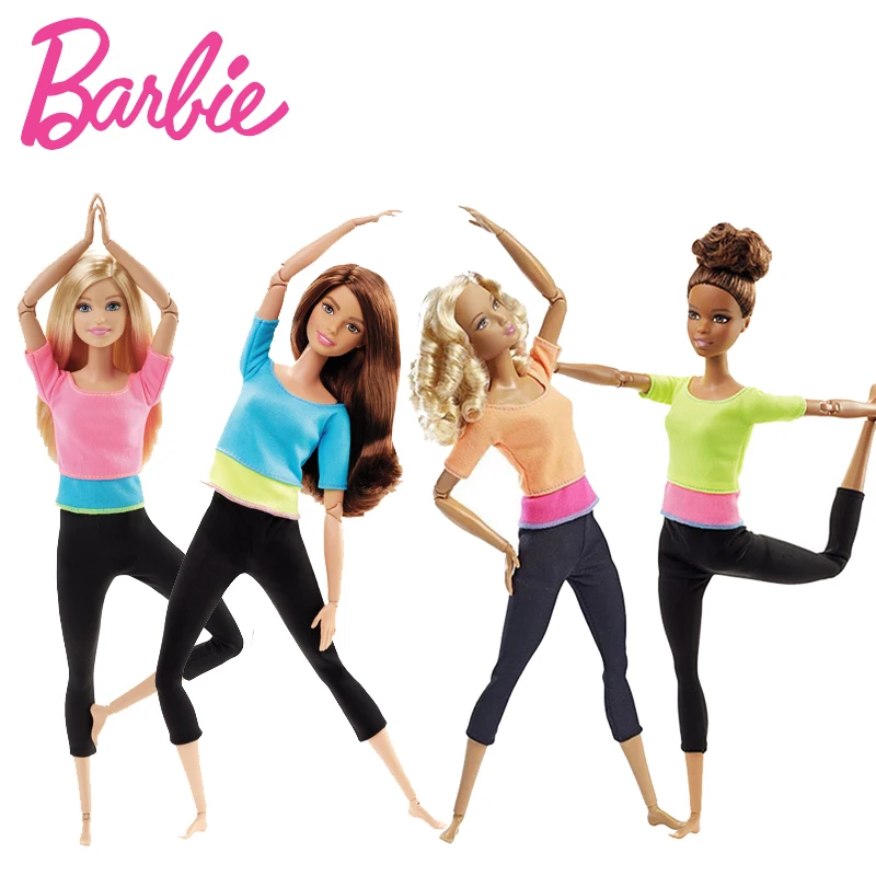 Najtaniej Barbie marka ograniczona zdobywaj 3 Style modne lalki joga zabawkowy Model dla małego prezent urodzinowy dla dziecka Barbie dziewczyna Boneca Model DHL81