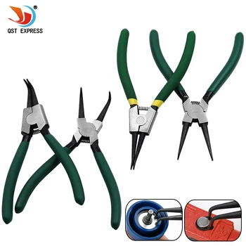 

7 Inch Internal External Curved Straight Tip Circlip Snap Ring Plier Bike