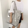 Sac à main Vintage en papier Kraft, sac de Shopping en PVC Transparent, Double sac Transparent, imperméable décontracté fourre-tout à bandoulière, sacoche ► Photo 1/5