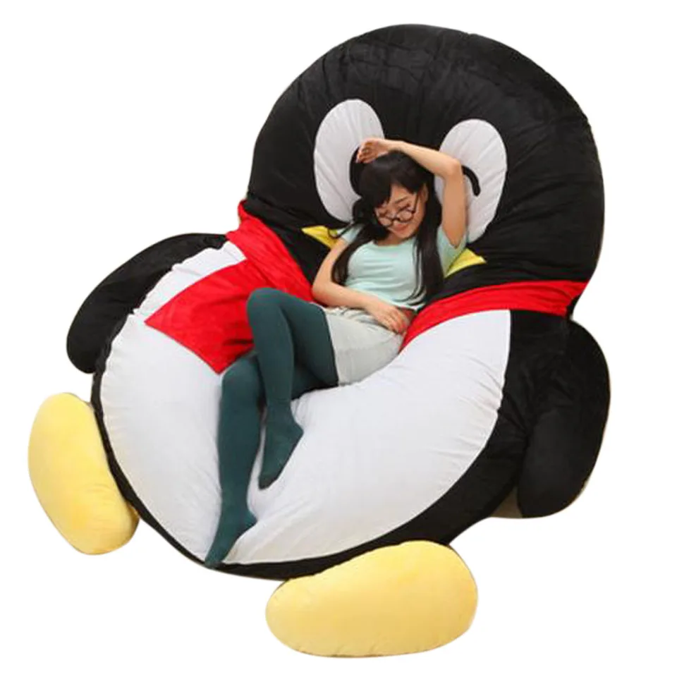Fancytrader Giant Qq Penguin Sofa Bed Plush Cartoon Sleeping Bag Anime Leisure Beanbag Tatami Great Novelty Gift 2 Models Movies Tv Aliexpress