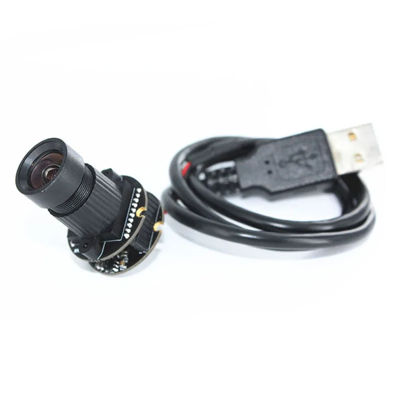  HBVCAM USB Camera Module 5MP Fixed Focus 5PIN USB2.0 Round Lens Camera Module With UVC Protocol