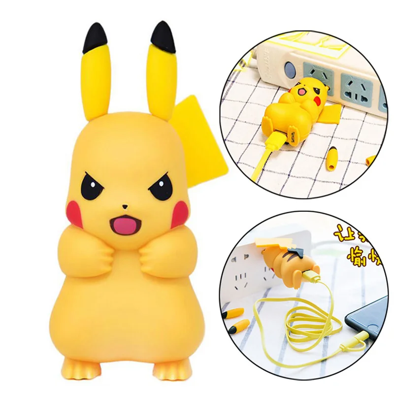 Милый адаптер для мобильного телефона Pikachue USB зарядное устройство для iPhone Xs Xr Max X 8 7 6s 6 Plus 5 5S 5c разъем