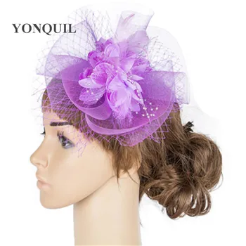 

Multicolor kentucky crinoline fascinator headwear colorful mesh wedding headpieces free shipping suit for all season MYQ061