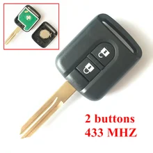 2 Buttons Remote Key 433 MHZ For Nissan Elgrand X TRAIL NAVARA MICRA PRIMERA Remote Key