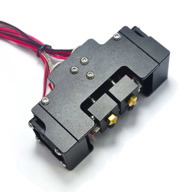 GIULY 3D Printer Parts E3D Chimera+ Double Color 2 In 2 Out Extruder with Seamless Fanduct