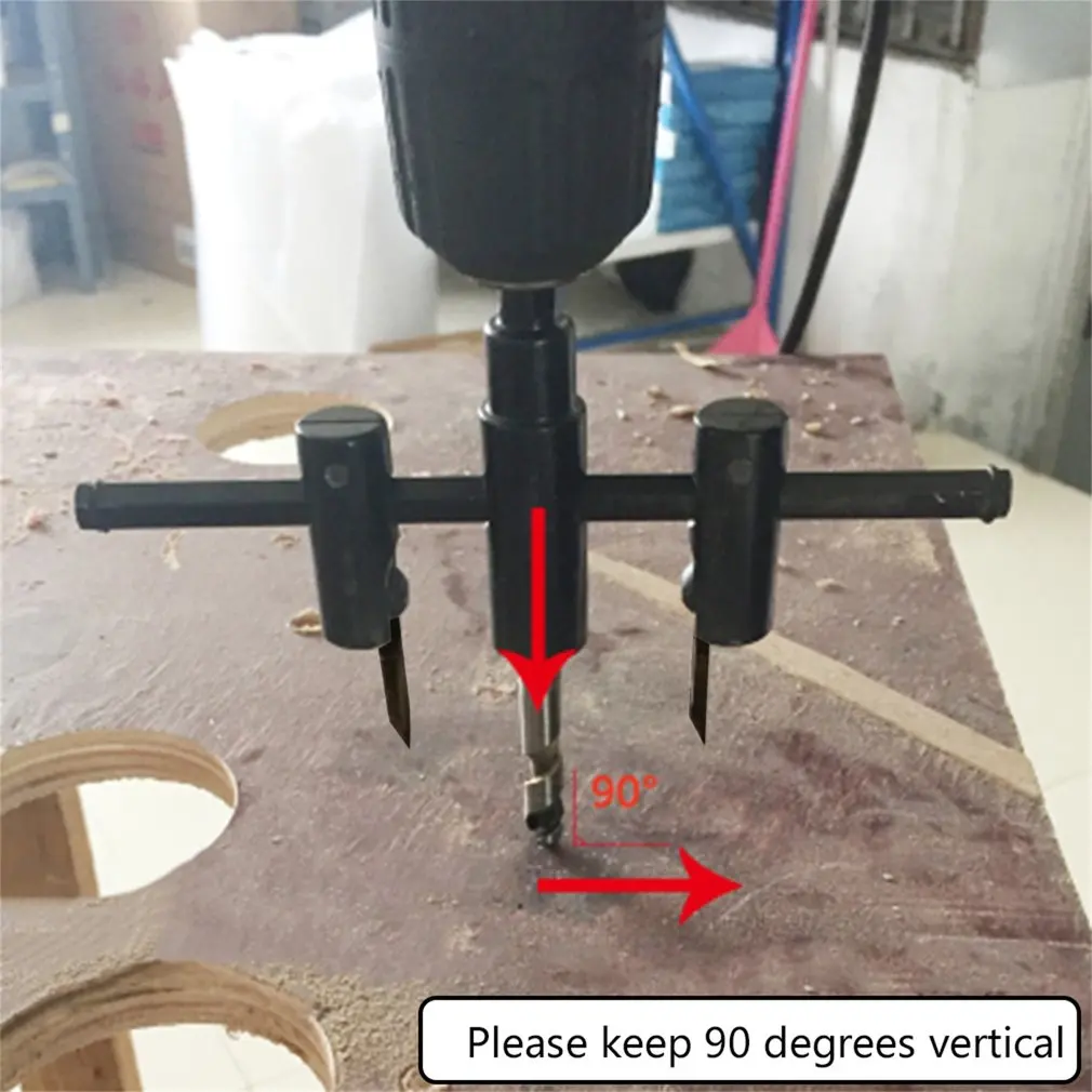 

Metal Alloy Steel Wood Circle saw Hole Saw Drill Bit Cutter Kit drill bit adjustable hole saw circle cutter wood wood drill _W