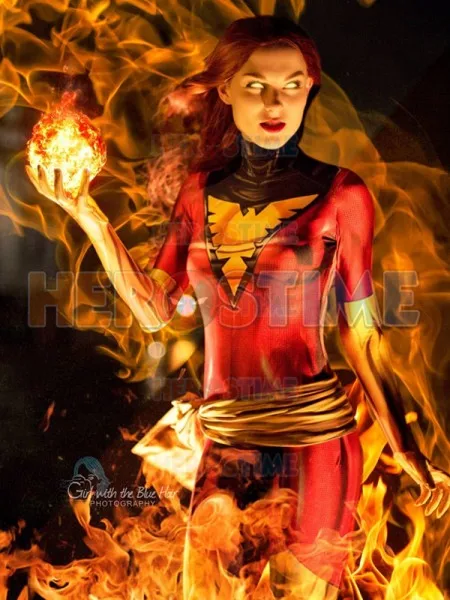 Темный Феникс костюмы для косплея 3D принт высокое качество Жан серый женский X-men лайкра наряд боди Xmen Красный Феникс зентай костюм