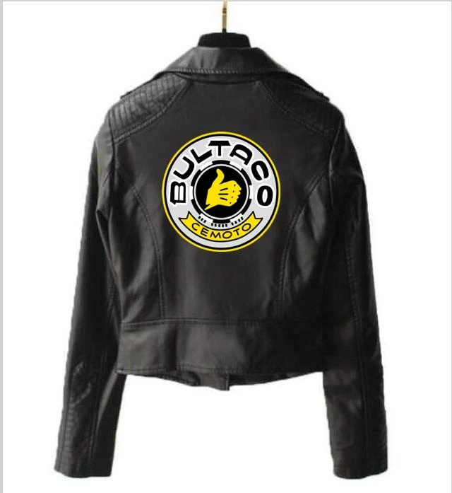 BULTACO CEMOTO cortas de cuero chaqueta de cuero punk locomotora chaqueta de cremallera de las mujeres de hip hop streetwear|chaquetas básicas| AliExpress