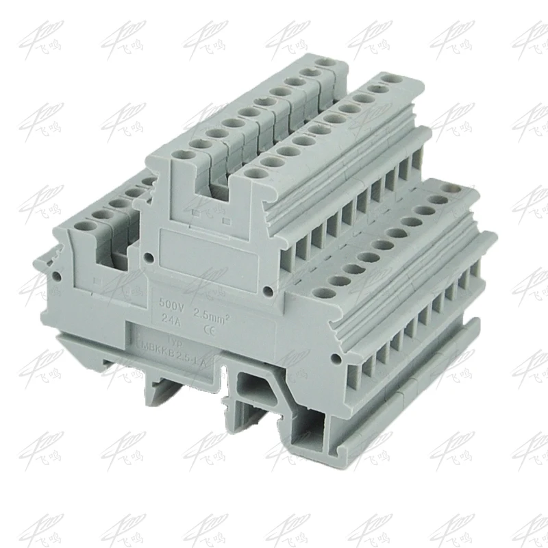 Double terminal MBKKB2.5 MBKKB-2.5 voltage Wire Cable Terminal 10pcs 2.5 square double connection line copper wire connectors