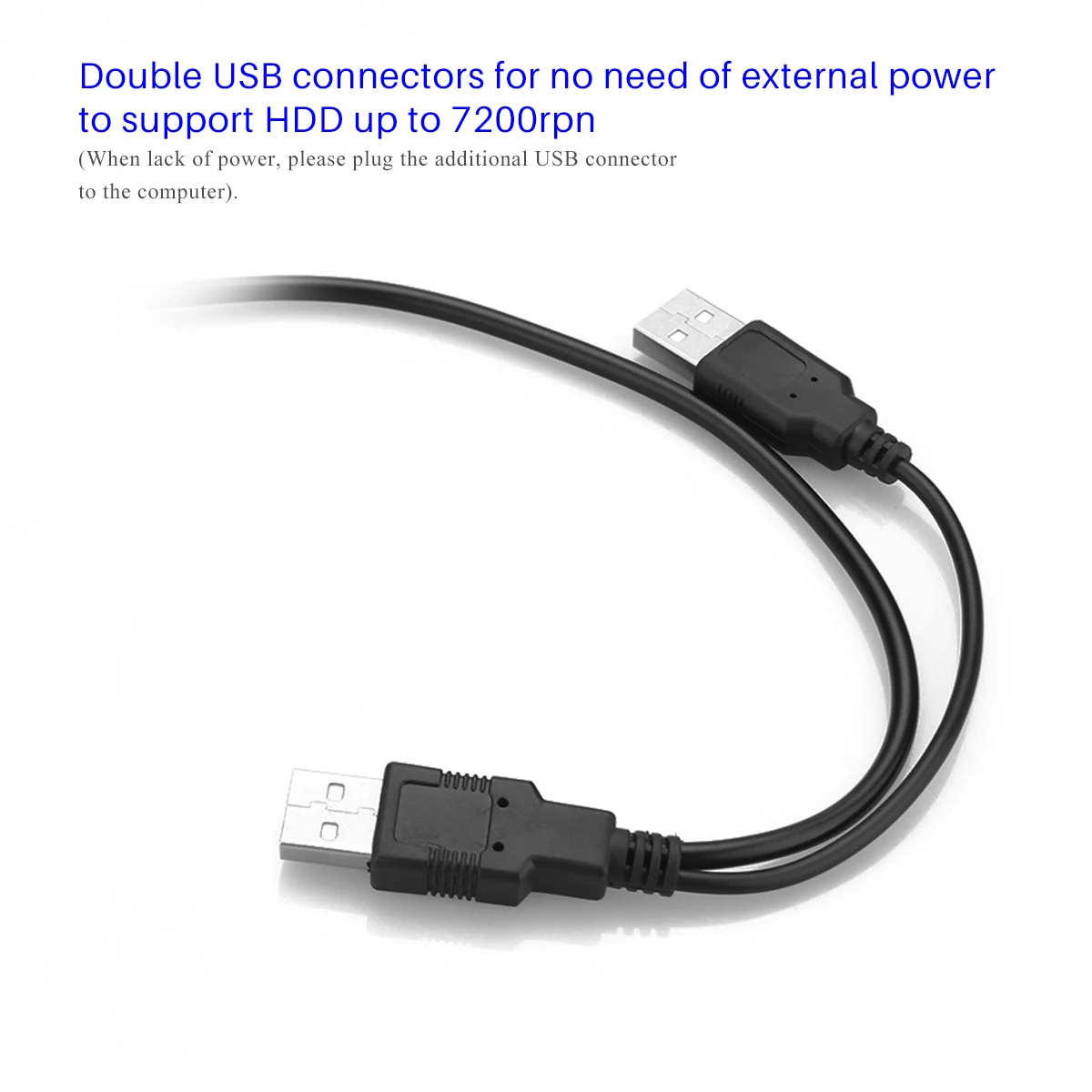 Кабель адаптер FORNORM 2 0 двойной USB для жестких дисков SATA 5 дюйма 3 15 + 7 Pin на USB|Кабели