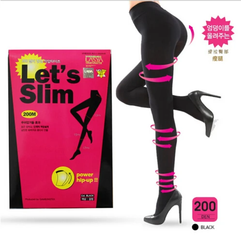 Женские колготки для похудения 200 м, облегающие бедра, утягивающие чулки для ног, черные компрессионные колготки для бодибилдинга
