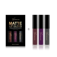 3 шт./компл. матовый телесного цвета Блеск для губ комплект длительный выберите Цвета Водонепроницаемый, мягкая текстура, блеск для губ, Матовая жидкая губная помада, макияж, набор