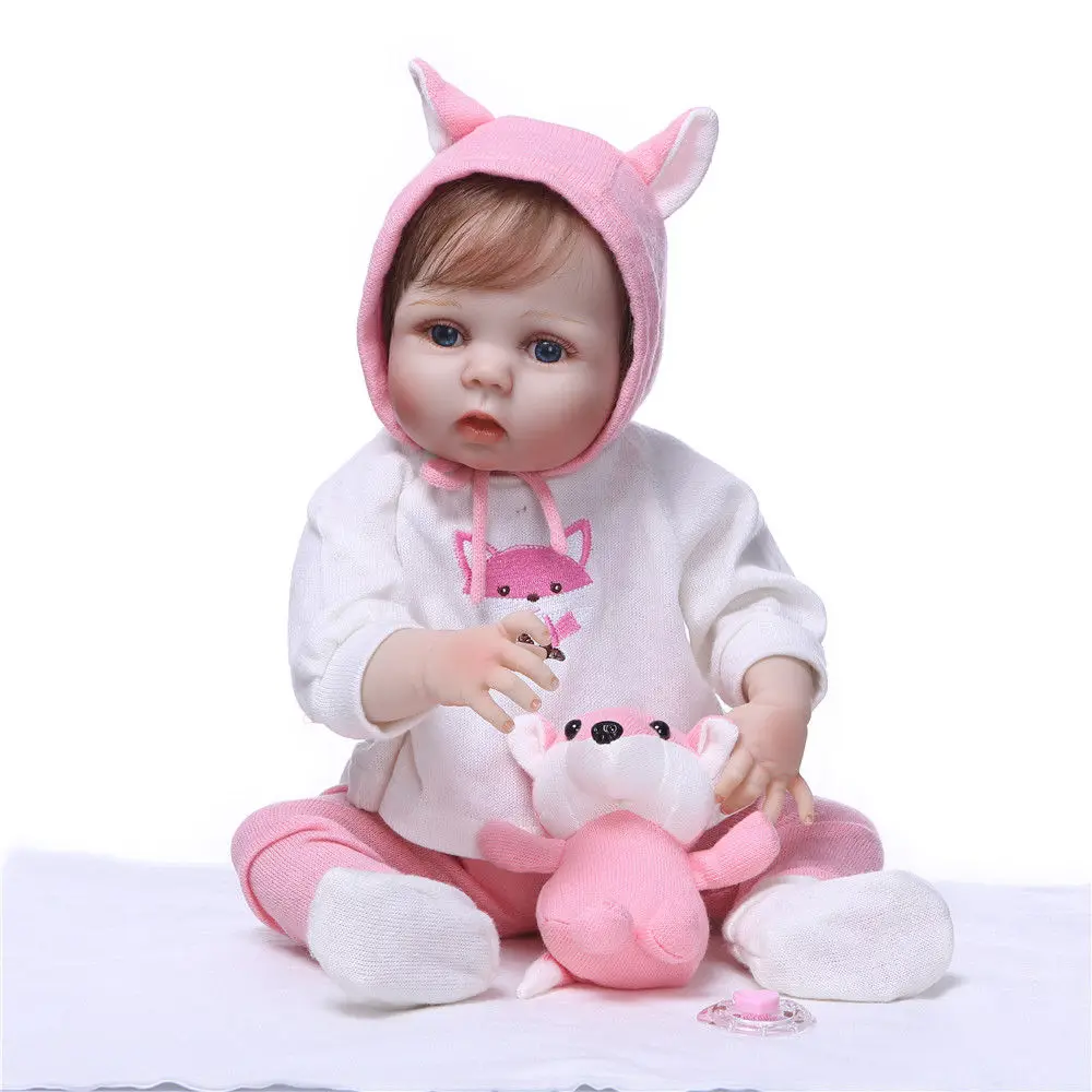 2" Reborn Baby Doll девочка полностью виниловая силиконовая Реалистичная Водонепроницаемая Подарочная игрушка для детей, игрушки для девочек, куклы для девочек