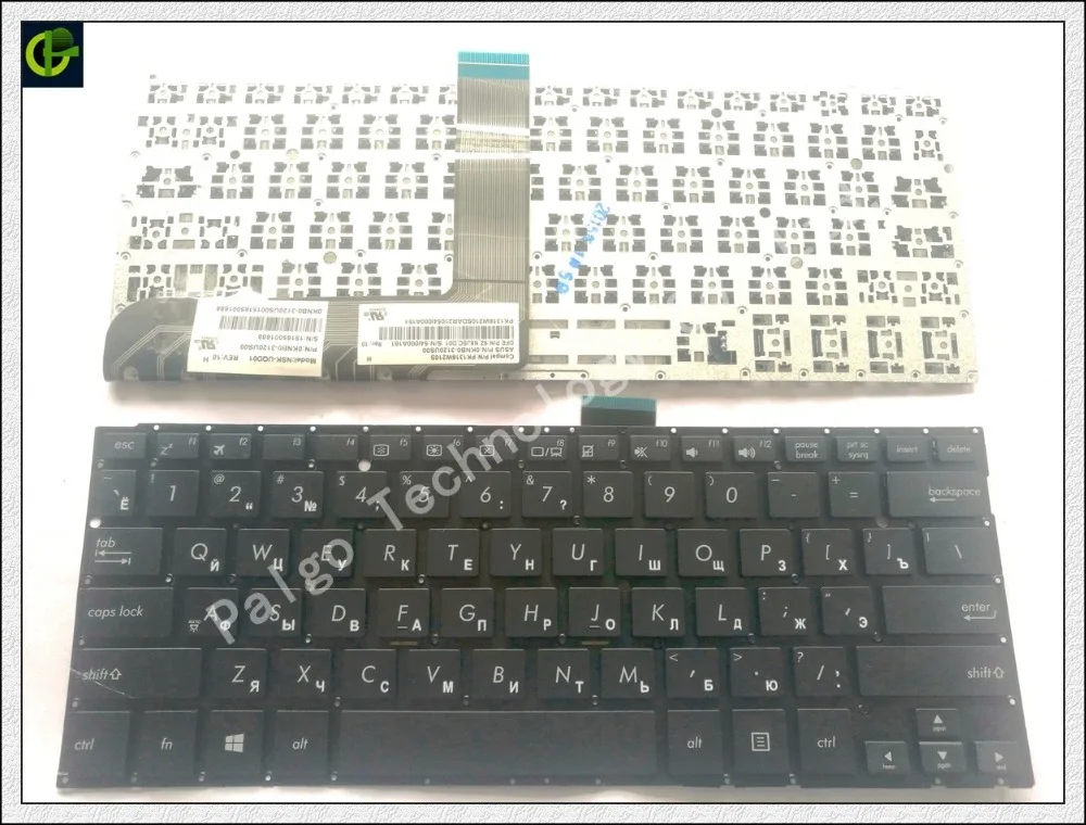 Russian keyboard for ASUS Vivobook Flip Q302 Q302L Q302LA P302LJ TP300 TP300L TP300LA TP300LD TP300UA P302 Q304 RU black