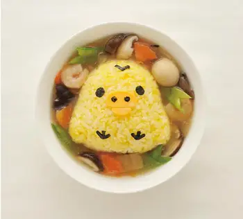 4Pcs/set  DIY Chicken Bear Kawaii Sushi Curry Rice Mould Rice Ball Maker Decor Cutter Sushi Maker Kitchen Accessories + Pad 3