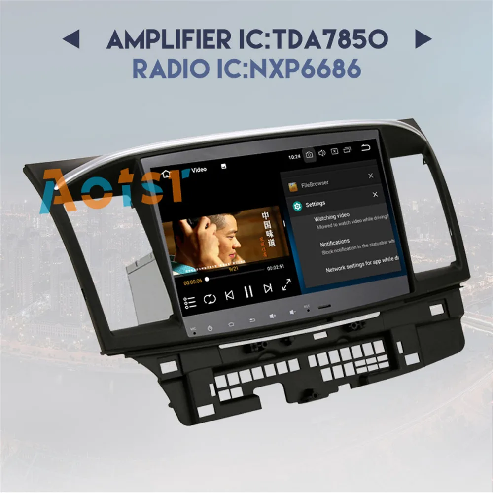 Высокое качество Android 8 0 магнитофон автомобильный DVD GPS для MITSUBISHI LANCER 2007 2017