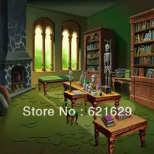 Biological laboratory 8’x8′ CP Computer-painted Scenic Photography Background Photo Studio Backdrop ZJZ-172