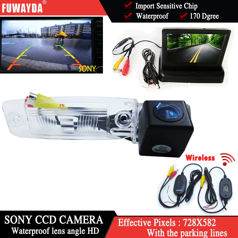 FUWAYDA Беспроводной Цвет для SONY CCD автомобильный Чип камера заднего вида KIA SPORTAGE R 2010