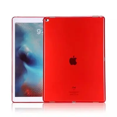 Для Apple iPad Air 2 Ipad 6 Чехол funda силиконовый мягкий ТПУ для iPad Air 2 Чехол прозрачный для iPad 6 Задняя Крышка планшета - Цвет: Red