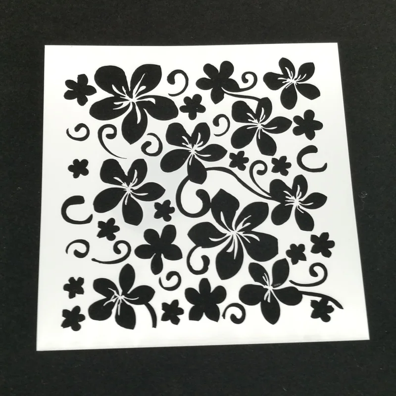 

13*13 Flowers pvc Layering Stencils for Diy scrapbook coloring,painting stencil,home decor diy etc. Product image