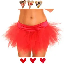 Асимметричный мини юбка-пачка для женщин для девочек юбка для танцев для черный, белый цвет красные, синие розовый XXL Нижняя юбка для девочек