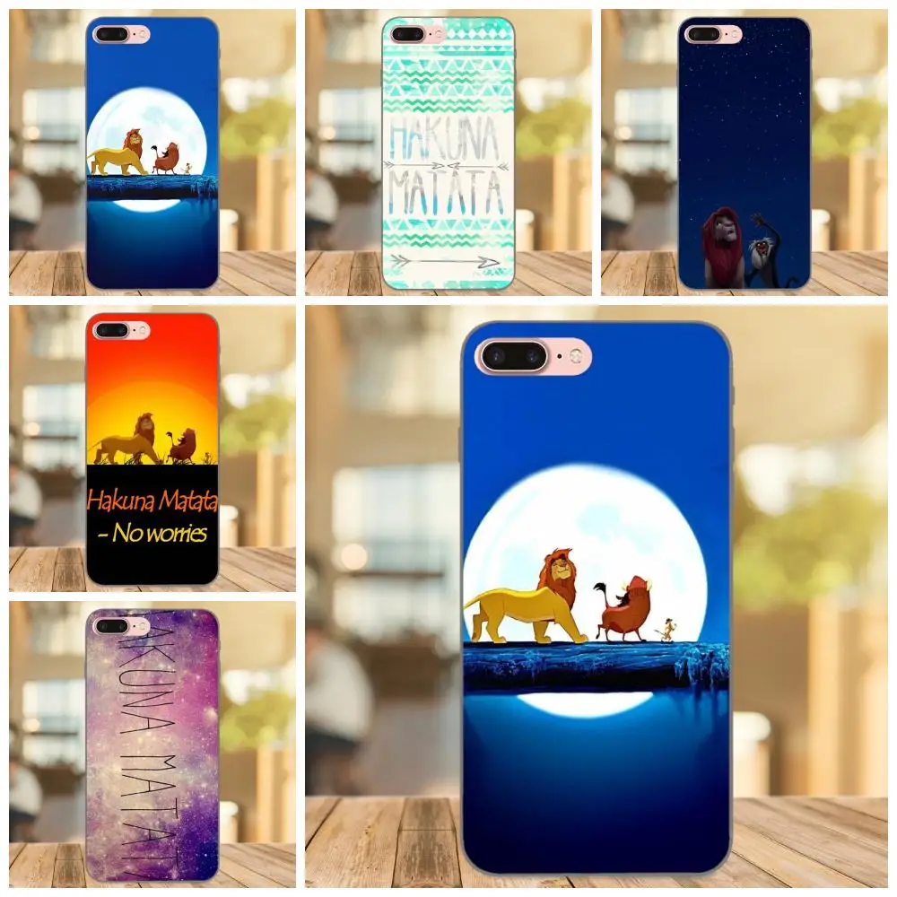 

Lovely Plastic For Huawei Honor 5A 6A 6C 7A 7C 7X 8A 8C 8X 9 10 P8 P9 P10 P20 P30 Mini Lite Plus Hakuna Matata Lion King Artwork