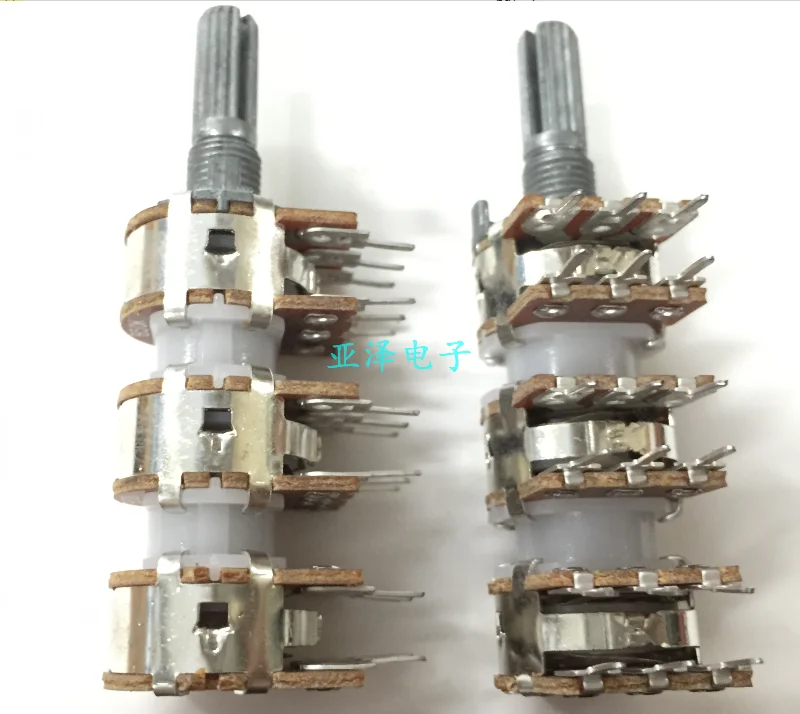 

16-type six-bit potentiometer switch B50K * 6-axis length 20MM multi- 6 multi-channel amplifier