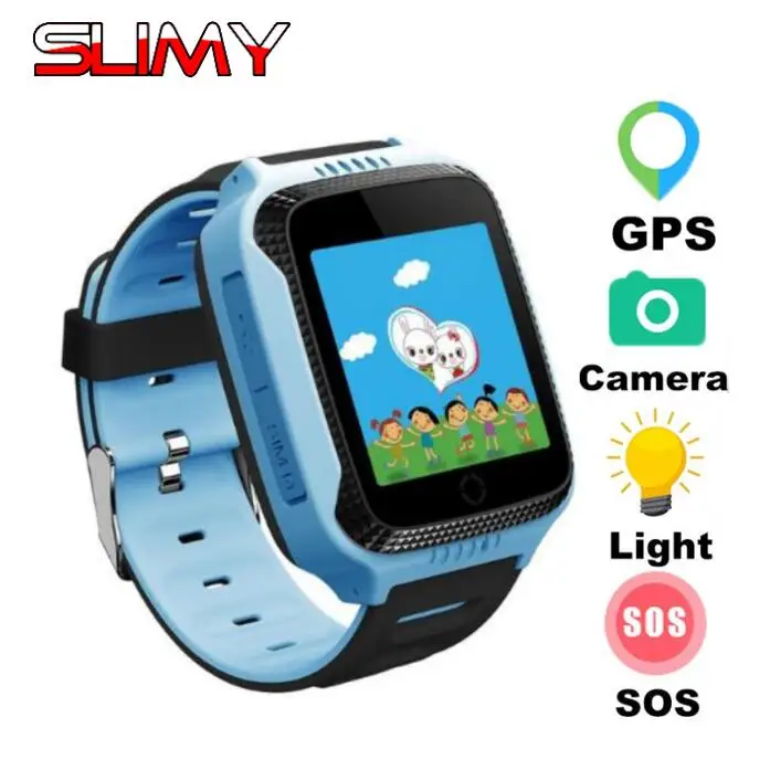 Смарт-часы Slimy Q528 GPS детские с камерой для телефонов IOS Android Детские GPS-трекер Умные