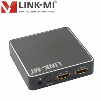 

LINK-MI HH02-Audio HDMI to HDMI decoder audio extractor Convert SPDIF+3.5MM Audio+ARC 3D Video 4K2K Exctract Stereo Audio output