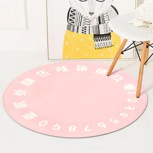 Модный мягкий круглый фланелевый декоративный коврик для ног, коврик для йоги/коврик для компьютерного стула, коврик для спальни, прихожей, большой ковер
