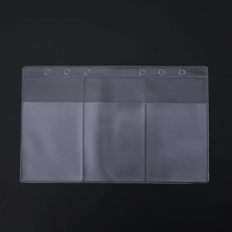 Clear PVC Business Card Storage Bag Filing Products Holder Binder Folder Cover